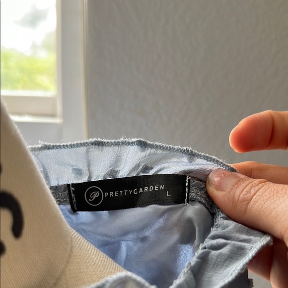 Blue Ruffled Women's blouse - Picture 7 of 7